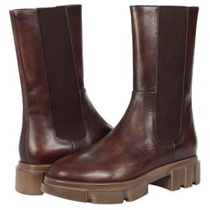 Free People Brooks Lug Sole Chelsea Boot Cherry Chocolate